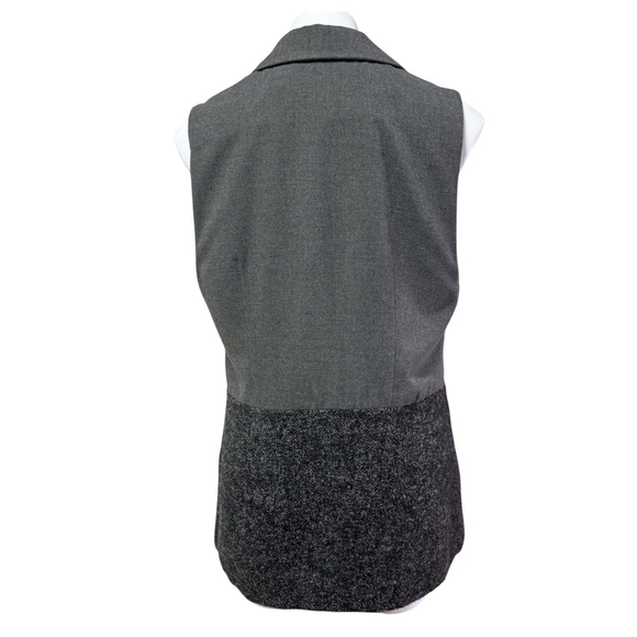 CABI Gray Tweed Sleeveless Vest Jacket Business Career M - Picture 3 of 10